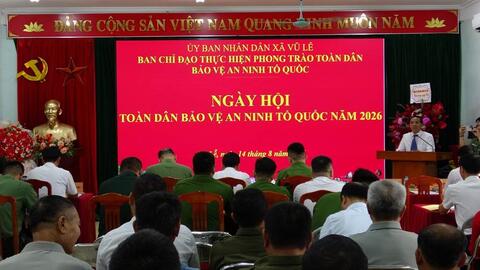 Vũ Lễ tổ chức Ngày hội Toàn dân bảo vệ an ninh Tổ quốc năm 2026