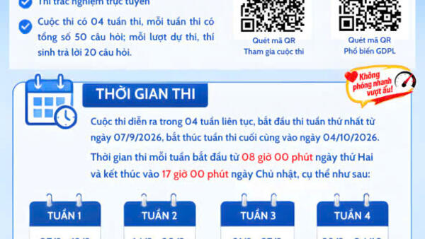 triển khai, truyền thông, hưởng ứng tham gia Cuộc thi trực tuyến “Tìm hiểu pháp luật về trật tự, an toàn giao thông đường bộ” trên địa bàn xã Vũ Lễ