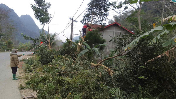 Xã Vũ Lễ tập trung thực hiện công tác giải tỏa hành lang an toàn giao thông Quốc lộ 1B