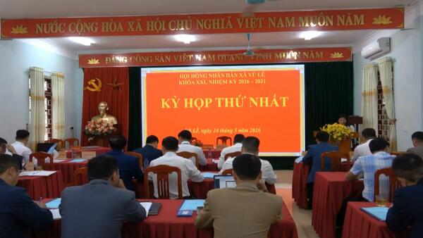 Vũ Lễ tổ chức kỳ họp thứ nhất HĐND xã khóa XXI, nhiệm kỳ 2026–2031