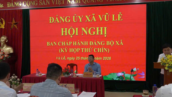 Hội nghị Ban Chấp hành Đảng bộ xã (kỳ họp thứ chín) năm 2026